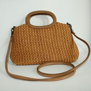 Fossil vintage woven handbag/shoulder bag